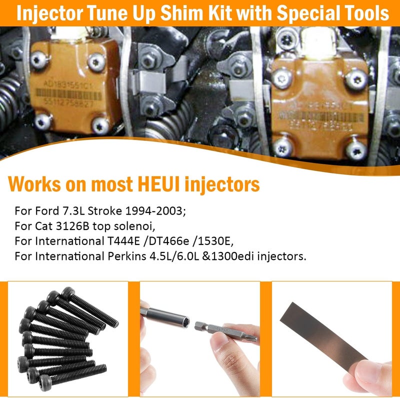 USSKYBOY Injector Tune Up Shim Kit fit for Powerstroke 7.3L 94-03 with Special Tools（1 set） - Image 3